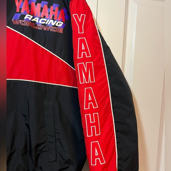 Vintage 90s Yamaha Racing snowmobile jacket. Size XXL. VTG, quilted, motorcycle - Picture 12 of 15